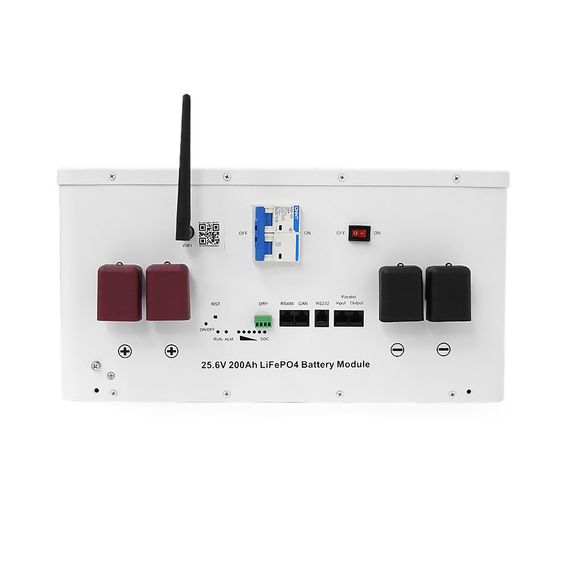 Акумуляторна батарея Must LiFePO4 LP16-24200 25.6V 200Ah, 5,12kWh, BMS100A@8S, CAN2.0/RS232/RS485, 6000 cycles, 486x442x250,44kg | Зображення 1