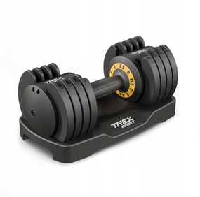 Гантель розбірна регульована Trex Sport 2-11,5кг чорний
