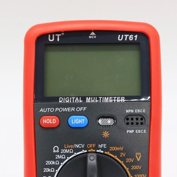 Цифровий мультиметр з підсвіткою екрану DT UT 61 / Тестер напруги / Електронний прилад для вимірювання струму | Зображення 2