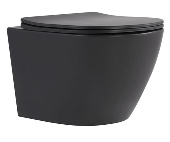 Унітаз підвісний Qtap Robin Ultra Quiet, з сидінням Slim Duroplast/ Soft-close/ Quick relase QT13332381АSAN