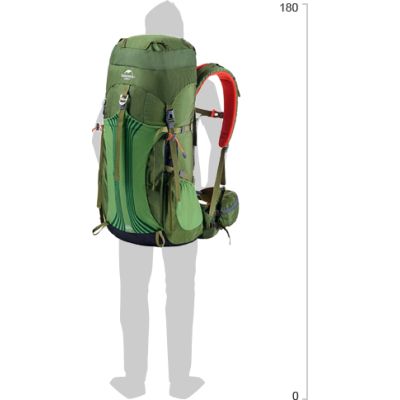 Рюкзак туристический Naturehike NH16Y020-Q 55л зелений (6927595787908) | Зображення 1