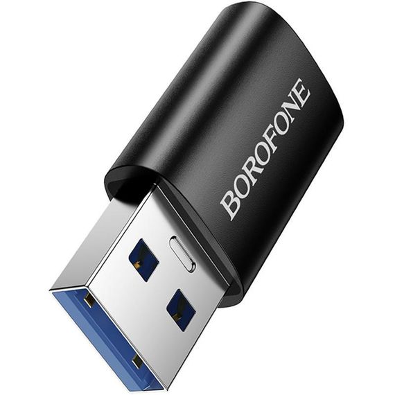 Перехідник Borofone BV26B USB Male to Type-C Female USB3.0 Black | Зображення 2