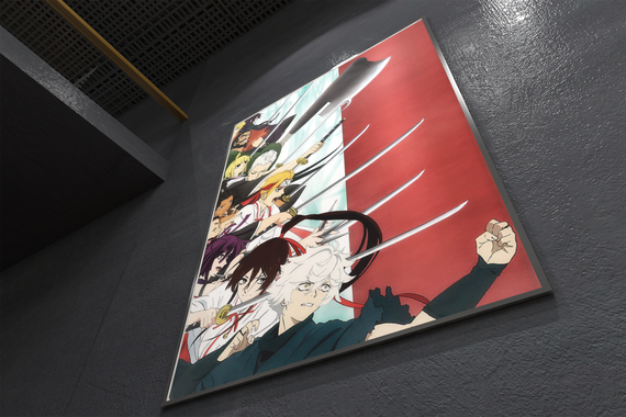 Плакат-постер з принтом Кавун Пекельний рай Hell's Paradise Jigokuraku Габімару Юдзуріха Сагірі 2 A4 ПЛ000685(A4) | Зображення 1