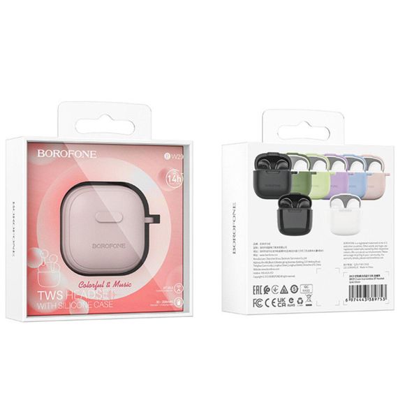 Бездротові навушники BOROFONE BW29 Charm true wireless BT headset Pink Sugar | Зображення 2
