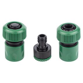 Набір конекторів Grad 1/2" + адаптер в/р 1/2"×3/4" для шлангу 3/4" (ABS) (5016165)