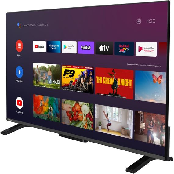 TV 43 Toshiba 43LA2E63DG FHD/LED/T2/Android 11/2 x 8W/Dolby Digital/HDMI/Wi-Fi/VESA 100 x 100 M4/Bla | Зображення 2