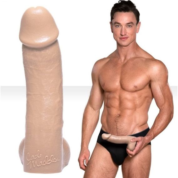 Фалоімітатор реалістичний Fleshjack Boys Cade Maddox Silicone Dildo (RP), тілесний, 22.8 х 5.5 см Sex Aura | Зображення 1