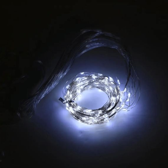 Світлодіодна гірлянда-завіса USB 200 LED 3x2м з пультом Блакитний (47719-708_214) | Зображення 7