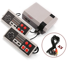 Игровая приставка Mini NES + 620 игр консоль с джойстиками Серая   скидка