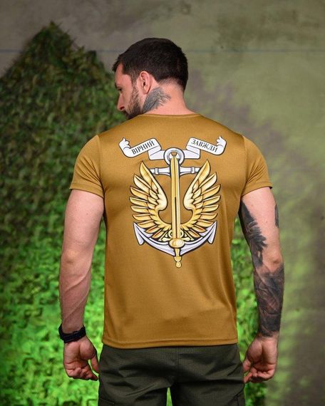 Тактична потоотводна футболка вірний кайот ПП7718