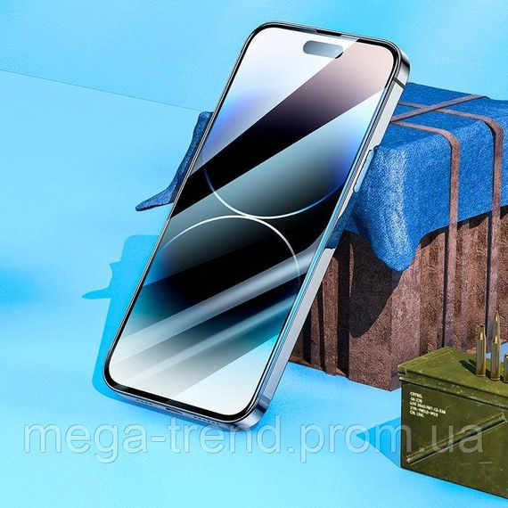 Захисне скло HOCO для iphone 14 Pro Nano 3D full screen edges protection tempered glass (A12 Plus) | Зображення 7