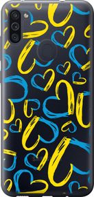 Чехол на Samsung Galaxy A11 A115F Сердца UA "5292u-2012-17620"