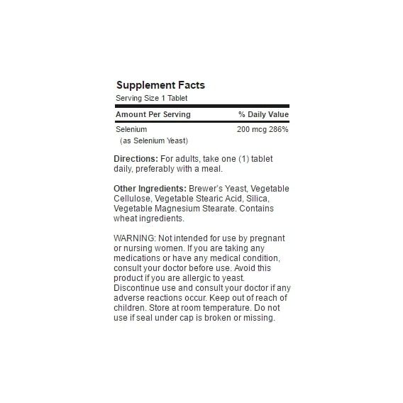 Селен Puritan's Pride Selenium 200 mcg 100 Tabs PTP-13201 | Зображення 1