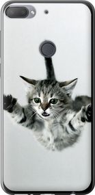 Чехол на HTC Desire 12 Plus Летящий котёнок "2322u-1485-17620"