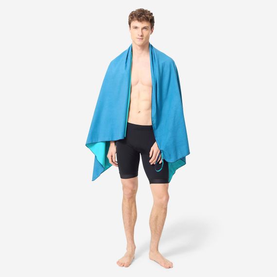 Ультракомпактний рушник з мікрофібри 110 × 175 см розмір XL зелений