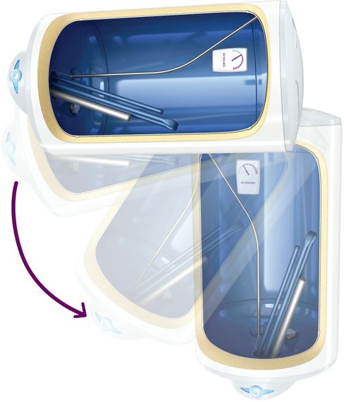 Водонагрівач Tesy Anticalc REV 50 GCR 504416D B14 TBRC 50 л, 2,4 кВт, "сухий" ТЕН, вертикальний, циліндричний, білий (305189) | Зображення 1