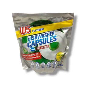 W5 Капсули для ПММ Platinum Dishwasher Capsules All in One 37 шт.