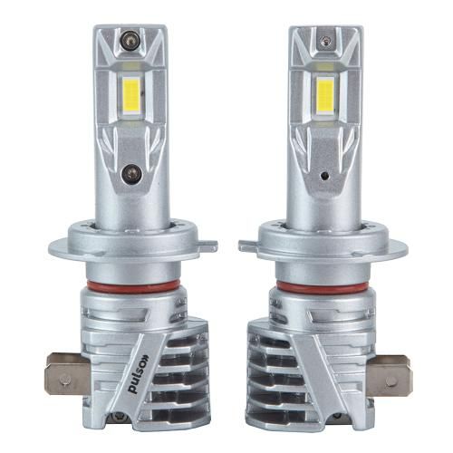 Лампи PULSO M6-H7/LED-chips 7535/9-18v/2x28w/6000Lm/6500K | Зображення 1