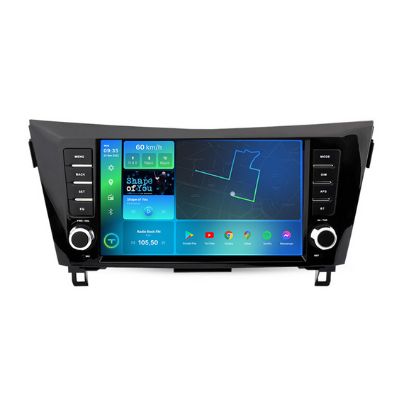 Штатна магнітола 2K Torssen Nissan Xtrail/Qashqai 2013+ AC крутилки F106128 4G Carplay DSP | Зображення 1