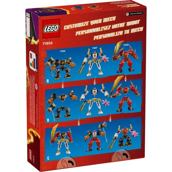Конструктор LEGO NINJAGO Робот вогняної стихії Кая 322 деталей (71806) | Зображення 3