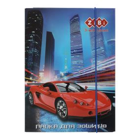 Папка для тетрадей "DRIVE" ZB.14962 ZiBi KIDS Line, картонная, на резинке B5+ (4823078941978)
