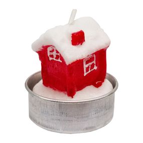 Новогодняя свеча "Домик" 10-77-2 размер свечи 3,5х5 см