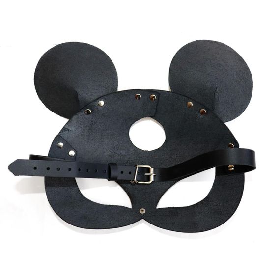 Шкіряна маска мишки Art of Sex - Mouse Mask, колір Чорний | Зображення 3