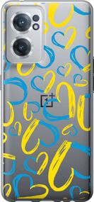 Чехол на OnePlus Nord CE 2 Сердца UA "5292u-2589-17620"