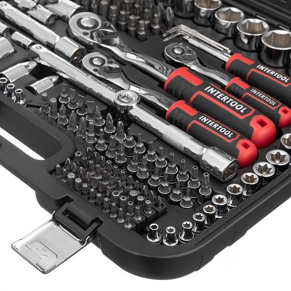 Набір інструментів 219 од., STORM, 1/2", 3/8", 1/4 ", Cr-V INTERTOOL ET-8219 | Зображення 6