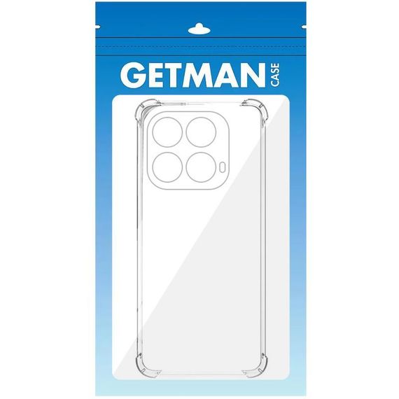 TPU чохол GETMAN Ease logo посилені кути Full Camera для Infinix Note 40 4G Безбарвний (прозорий) | Зображення 1
