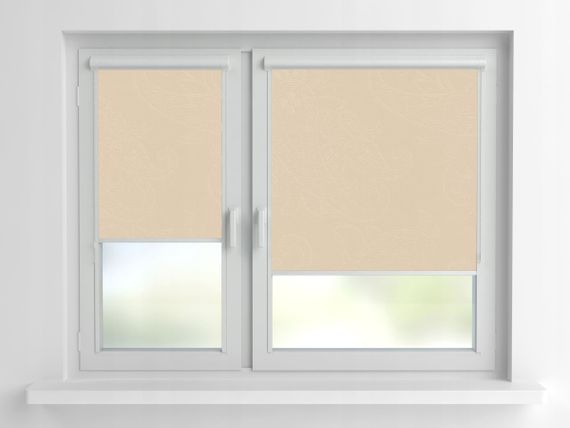 Рулонная штора Rolets Арабеска 2-2236-1250 125x170 см закрытого типа Бежевая | Зображення 1