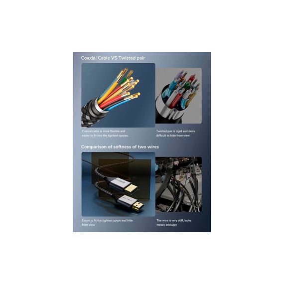 Кабель мультимедийный HDMI to HDMI 1.0m v2.1 Cabletime (CA914661) | Зображення 5