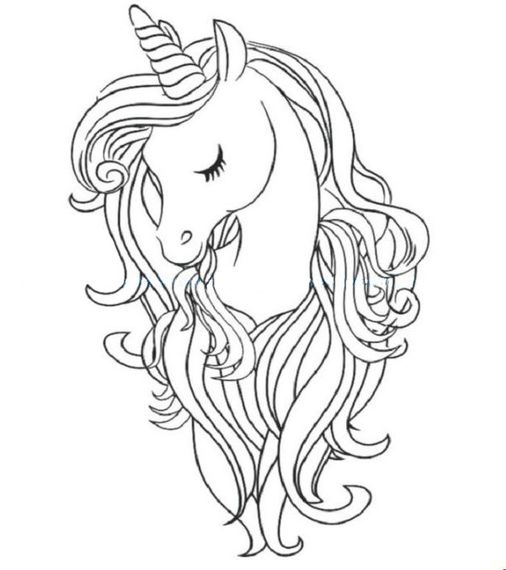 Акриловый светильник-ночник Единорог 2 синий tty-n001948