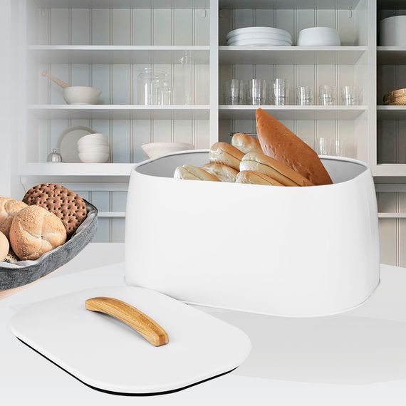 Хлебница Maestro МR-1675 White 16.5х24х33.5 см белая