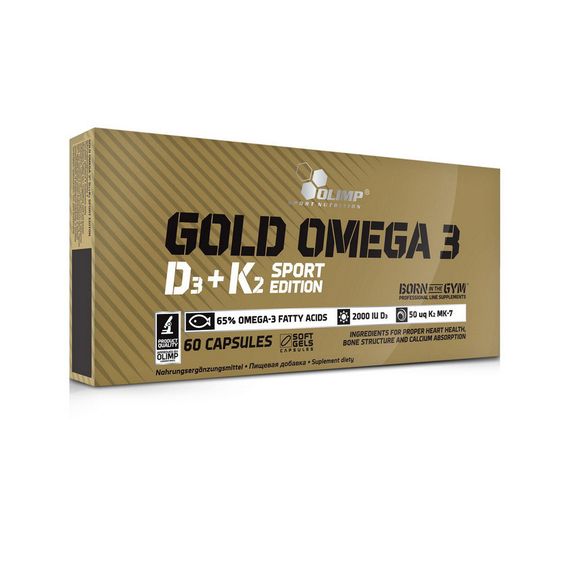 Омега-3 Olimp Nutrition Gold Omega 3 D3+K2 Sport Edition 60 caps