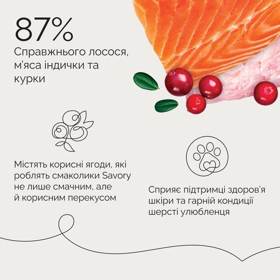 Джерки Savory Bars With Salmon, батончики з лососем 100 г | Зображення 5