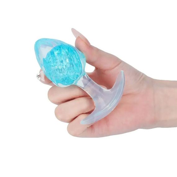 Анальная пробка Liebe Seele Icecream-shaped Crystal Anal Plug - Blue Medium Sex Aura | Зображення 2