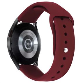 Силиконовый ремешок Sport для Smart Watch 20mm Бордовый / Maroon