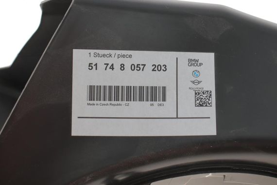 Воздуховод гальм передній BMW 3 F34 15-20 L  51748057203 | Зображення 3
