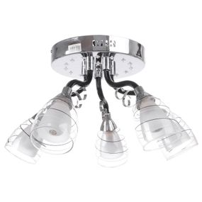 Люстра потолочная с подсветкой LED E14 40W CH (LK-512S/5)