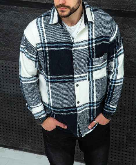 Сорочка байка Топ біло-темноносиній S M | Зображення 2