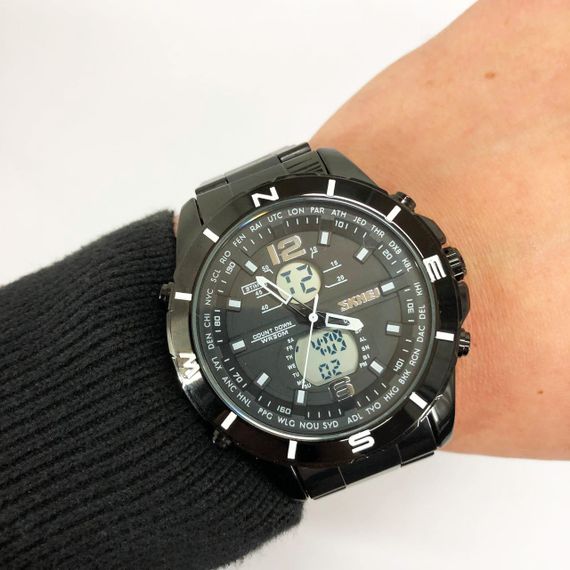 Наручні чоловічі годинники SKMEI, Годинники чоловічі в строгому стилі для модного чоловіка PA-19 | Зображення 3