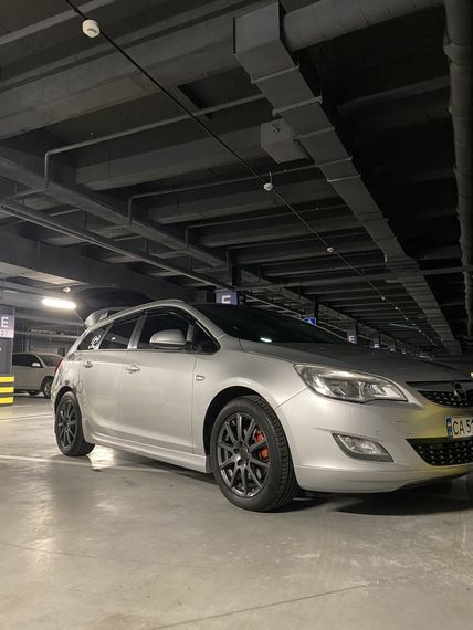 Передня нижня накладка 2012-2015 (під фарбування) для Opel Astra J рр | Зображення 1