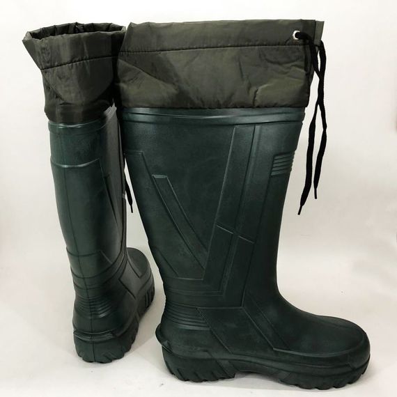 Чоботи якісні утеплені гумові високі. Розмір 42, Гумова рибальське взуття, Чоловічі чоботи | Зображення 7