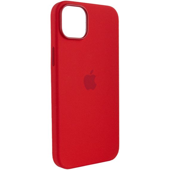 Чохол Silicone case (AAA) with Magsafe для Apple iPhone 14 (6.1") Червоний / Red | Зображення 3