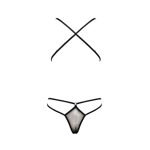 Боді монокіні з декольте ERZA BODY black L/XL - Passion | Зображення 3