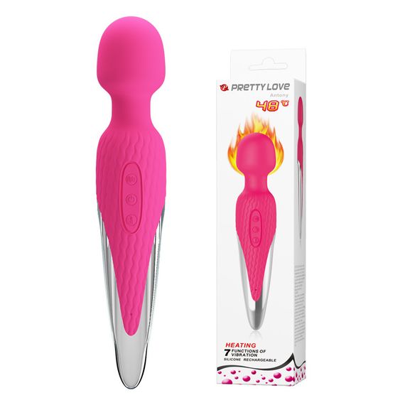 Вібромасажер - Pretty Love Antony Heat Massager Pink sexstyle
