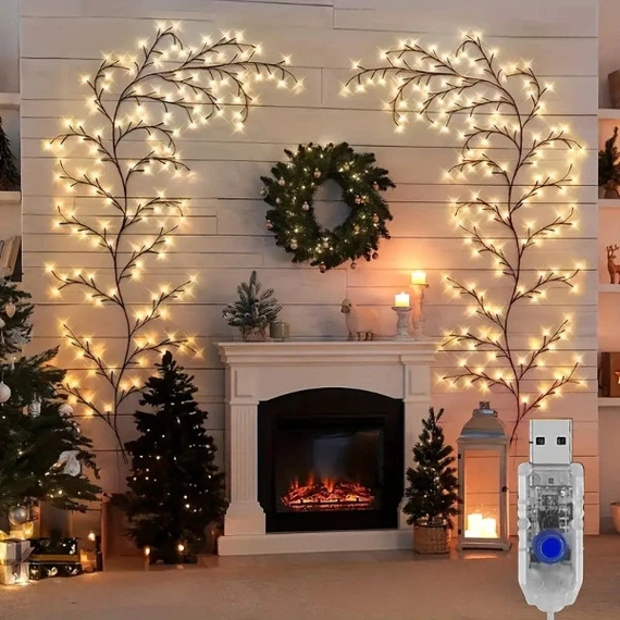 Гірлянда 1,5 м 144 LED, USB, 8 режимів, тепле світло | Зображення 1