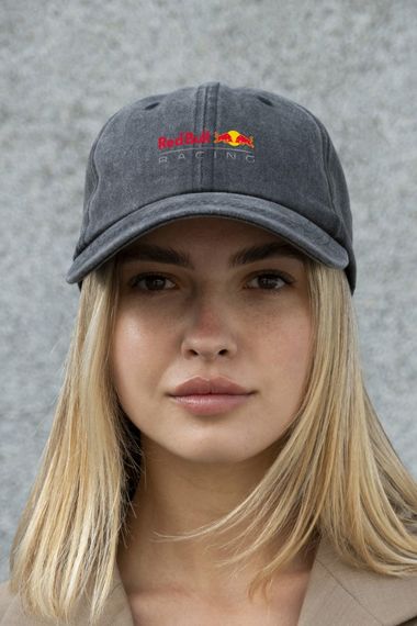 Кепка бейсболка Vintage Without з принтом RedBull Black | Зображення 7