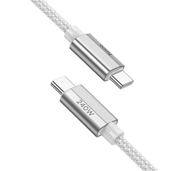 Дата кабель Hoco U134 Primero Type-C to Type-C 240W (1.8m) Gray | Зображення 3